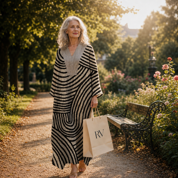 Blanche - Flattering Printed Summer Dress