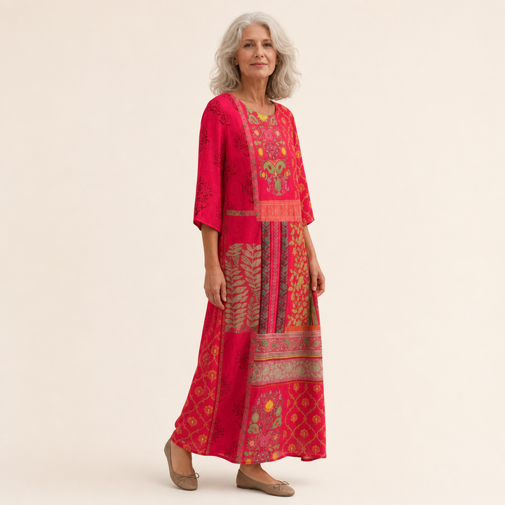 Iris - Long, flowing dress that is chic and comfortable