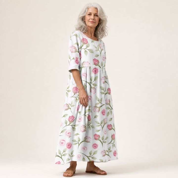 Thais - Chic and Comfortable Long Fluid Dress