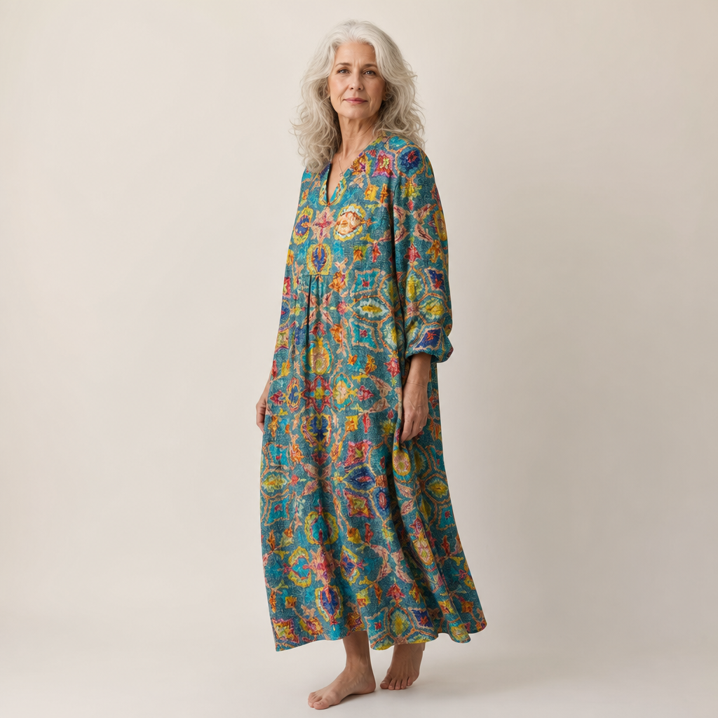 Capucine - Flattering Printed Summer Dress