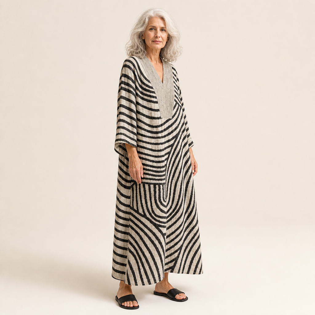 Blanche - Flattering Printed Summer Dress