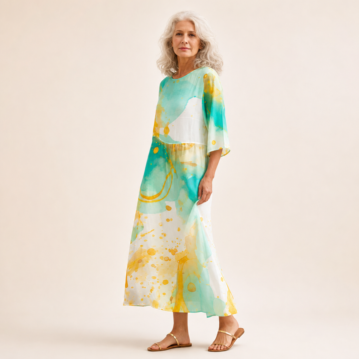 Mireille - Chic and Comfortable Long Flowing Dress