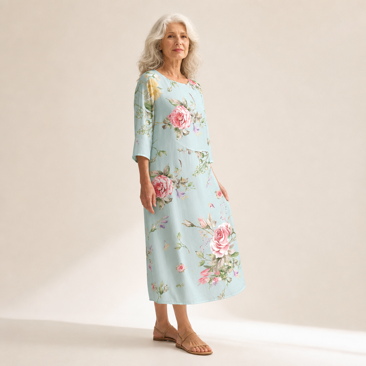 Rosalie - Chic and Comfortable Long Flowing Dress