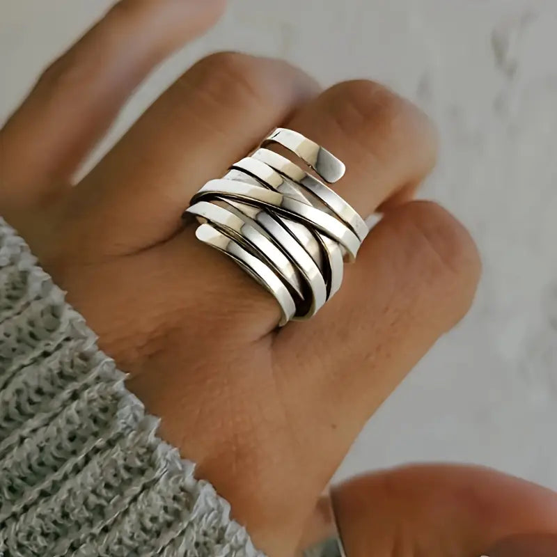 Bliss - Vintage Thick Silver Ring