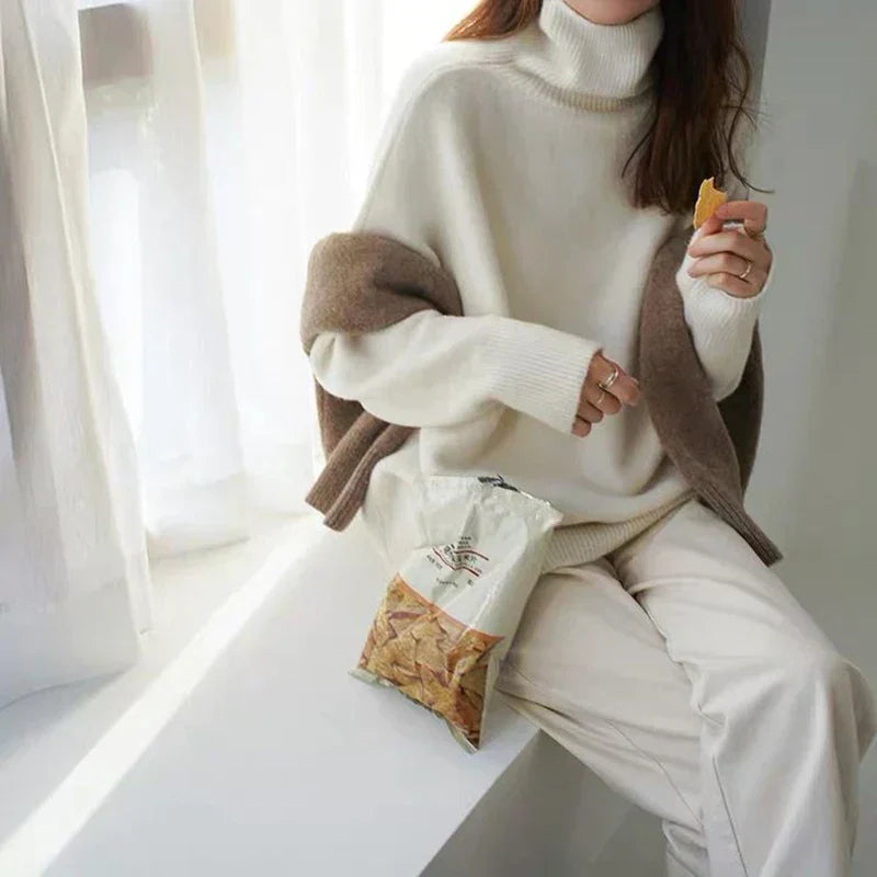 Maude | Oversized Roll Neck Jumper