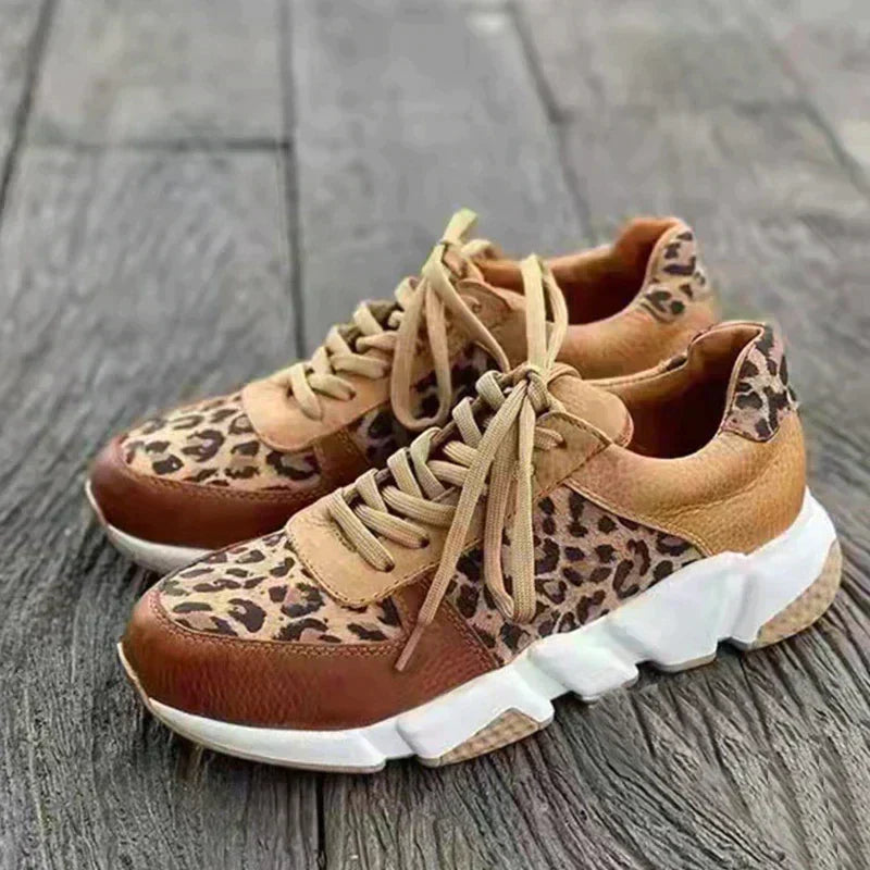 Lucie | Comfortable Leopard Trainers