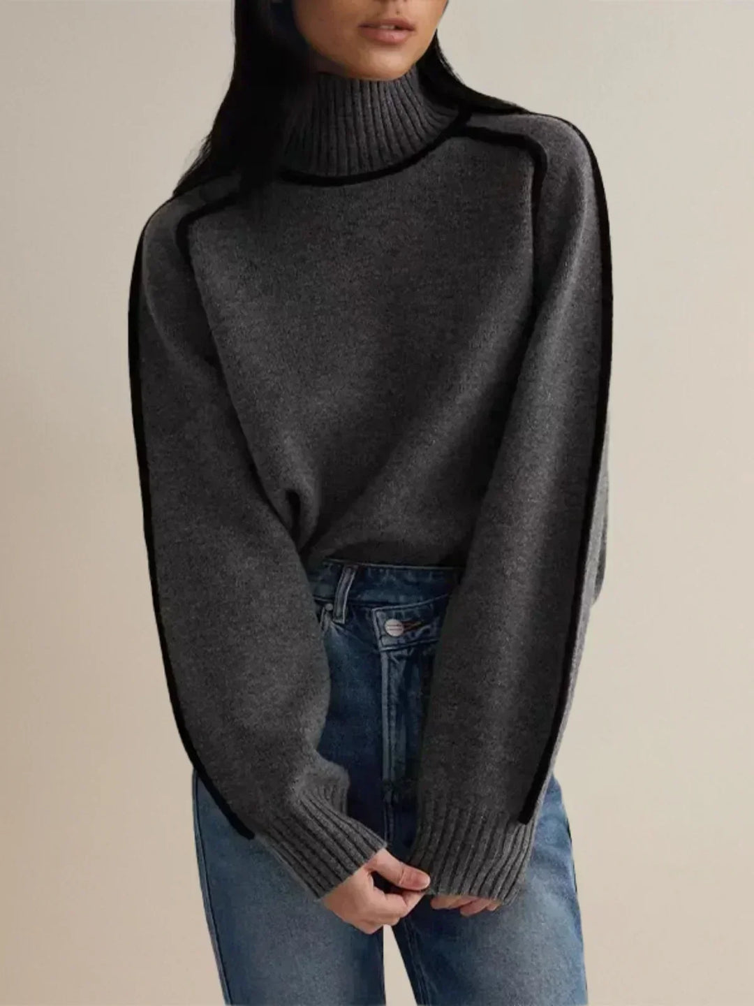 Sandrine | Elegant Roll Neck Jumper