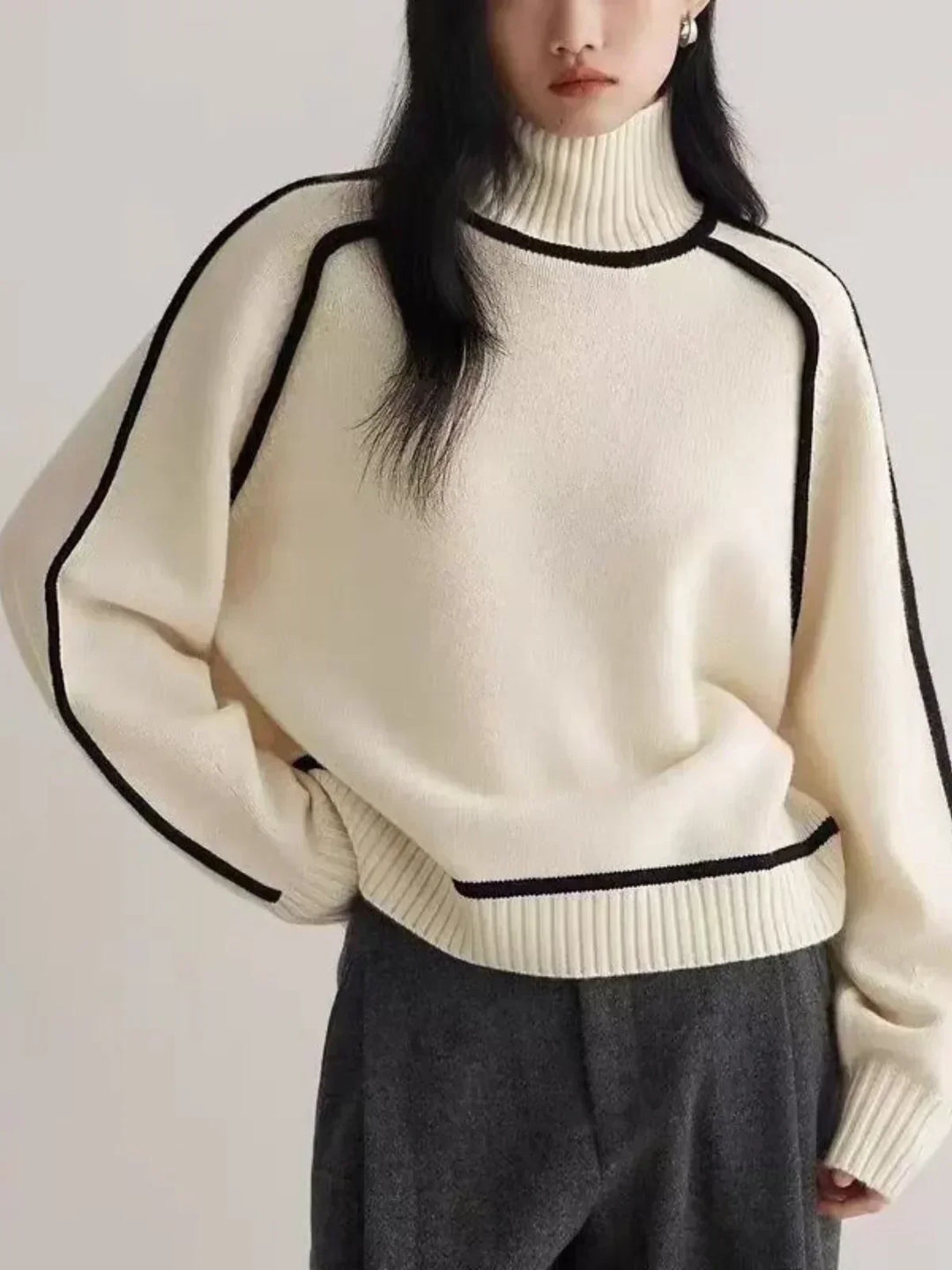 Sandrine | Elegant Roll Neck Jumper