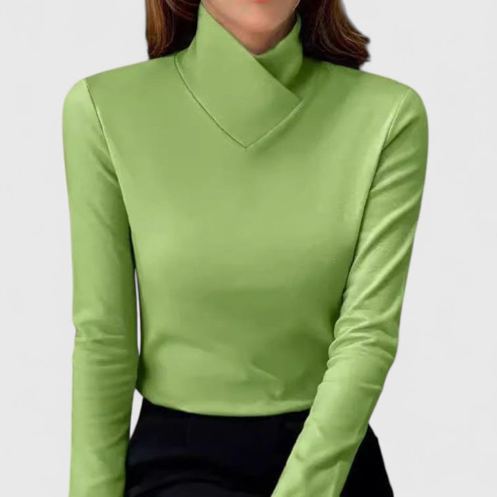 Clémence | Light | Elegant Fitted Roll Neck