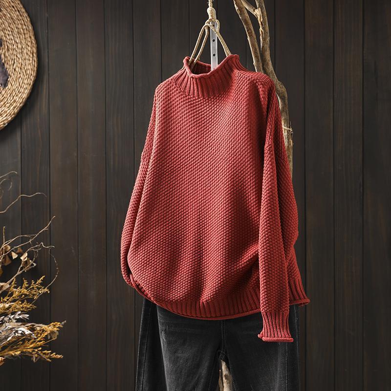 Harriet | Chunky Cable-Knit Roll Neck Jumper