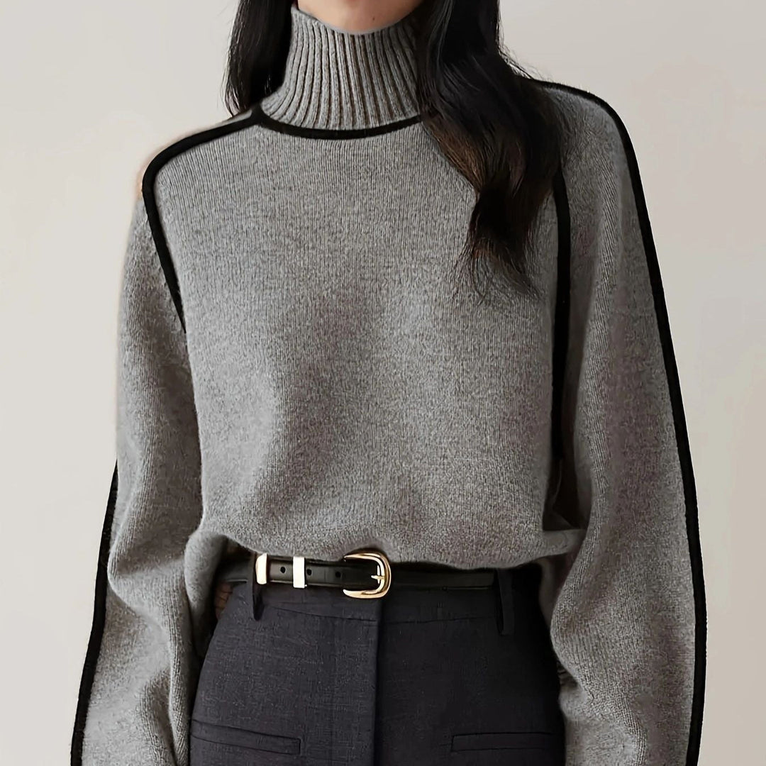 Marjorie | Ribbed Roll Neck Jumper