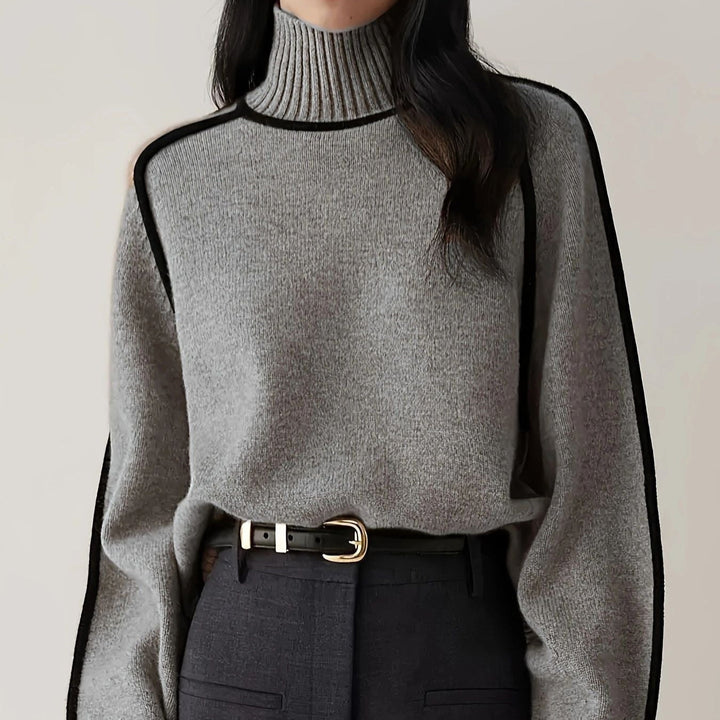 Marjorie | Ribbed Roll Neck Jumper