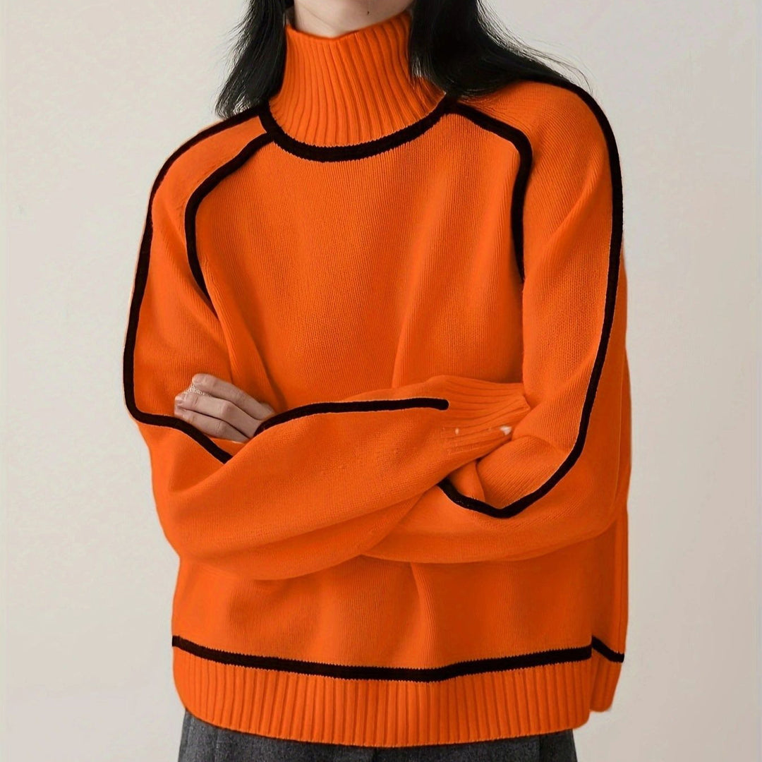 Marjorie | Ribbed Roll Neck Jumper