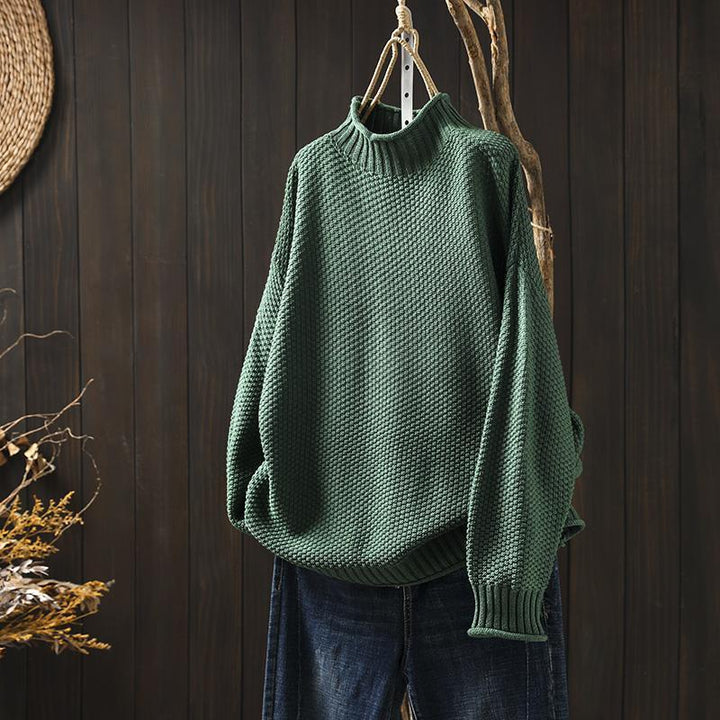 Harriet | Chunky Cable-Knit Roll Neck Jumper