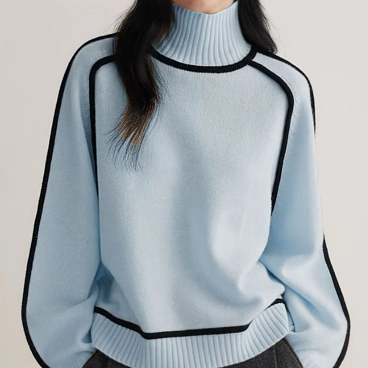 Marjorie | Ribbed Roll Neck Jumper