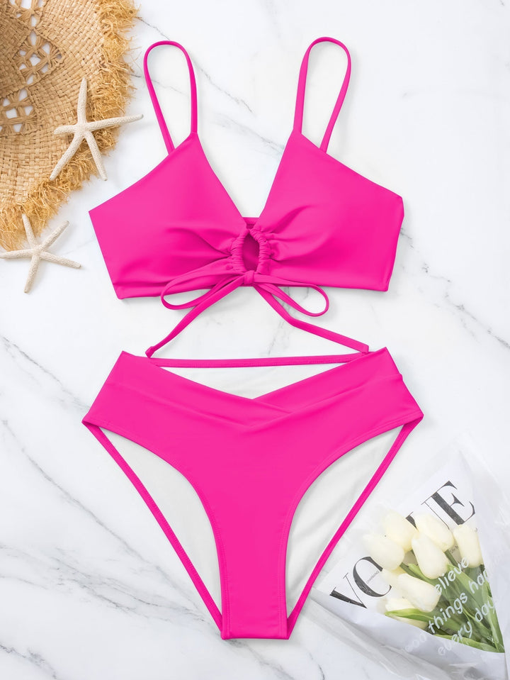 Clotilde | Two-Piece Bikini Set with Front Knot