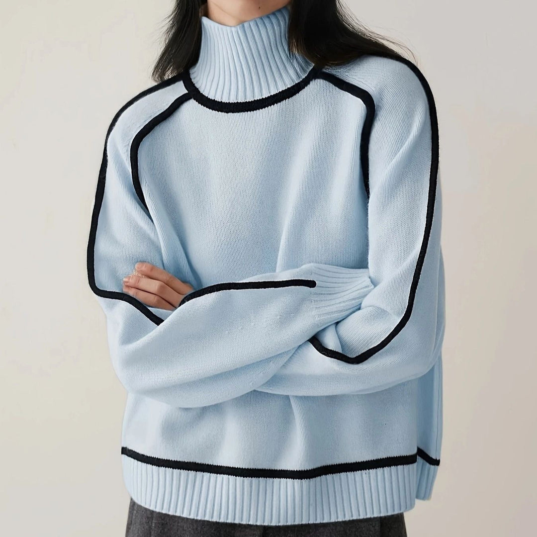 Marjorie | Ribbed Roll Neck Jumper