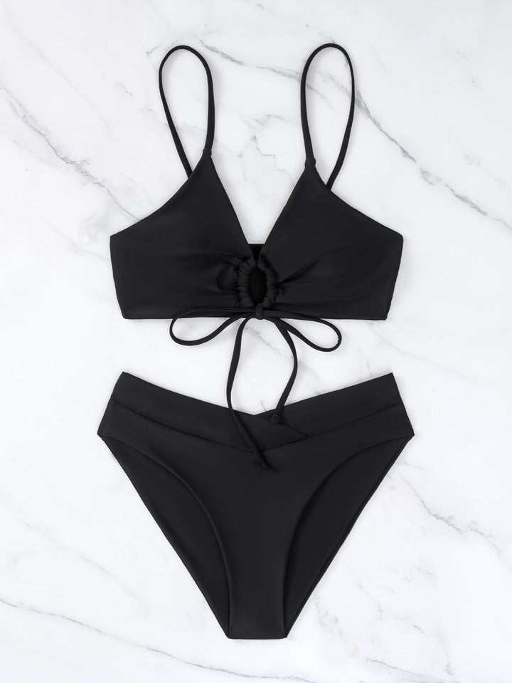 Clotilde | Two-Piece Bikini Set with Front Knot
