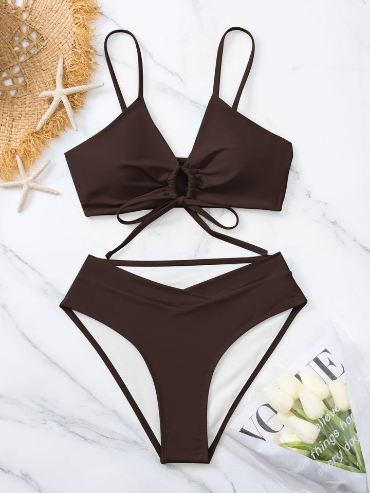 Clotilde | Two-Piece Bikini Set with Front Knot
