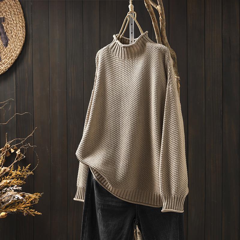 Harriet | Chunky Cable-Knit Roll Neck Jumper