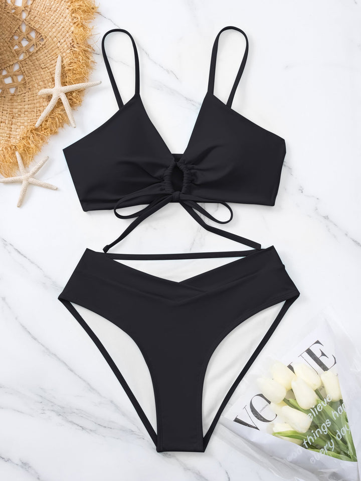 Clotilde | Two-Piece Bikini Set with Front Knot