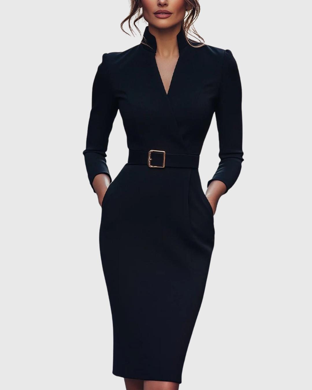 Camille | The Belted Power Maxi Dress