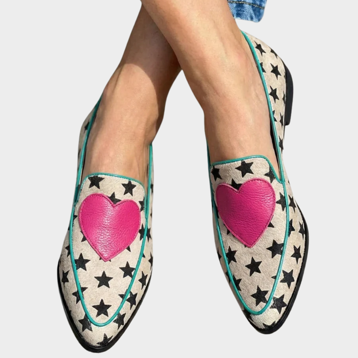 Marisol - Fun Heart Moccasins