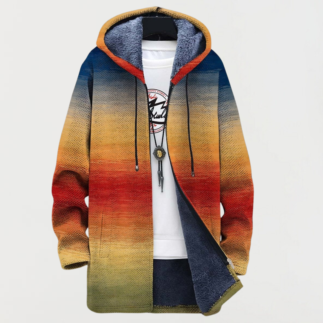 Róisín | Sunset Gradient Pattern Coat