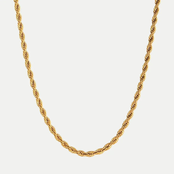 Hélène – Gold Necklace with Punctuated Decoration