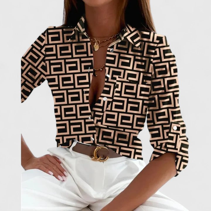 Élodie | Elegant Long-Sleeve Blouse
