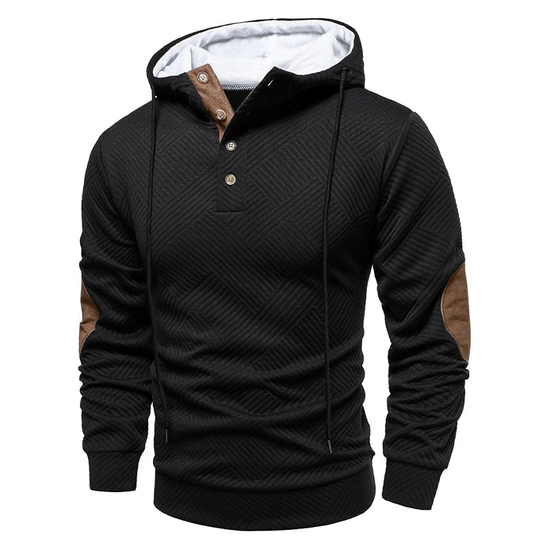 Noah | Timeless Hooded Sweatshirt with Button Closure