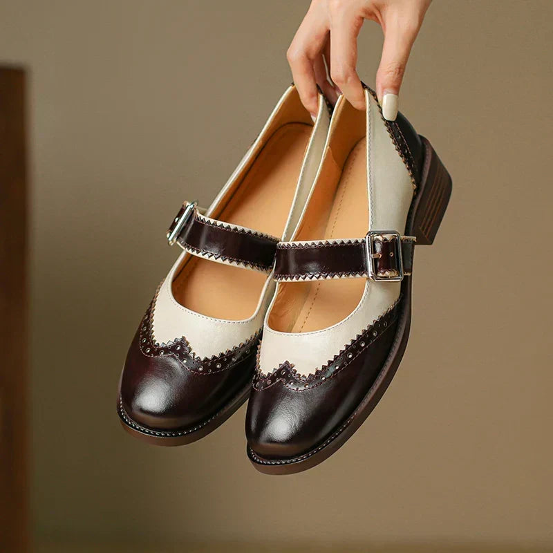 Marie | Leather Mary Janes