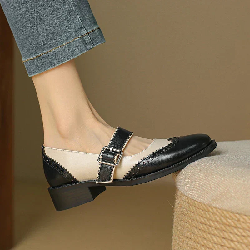 Marie | Leather Mary Janes