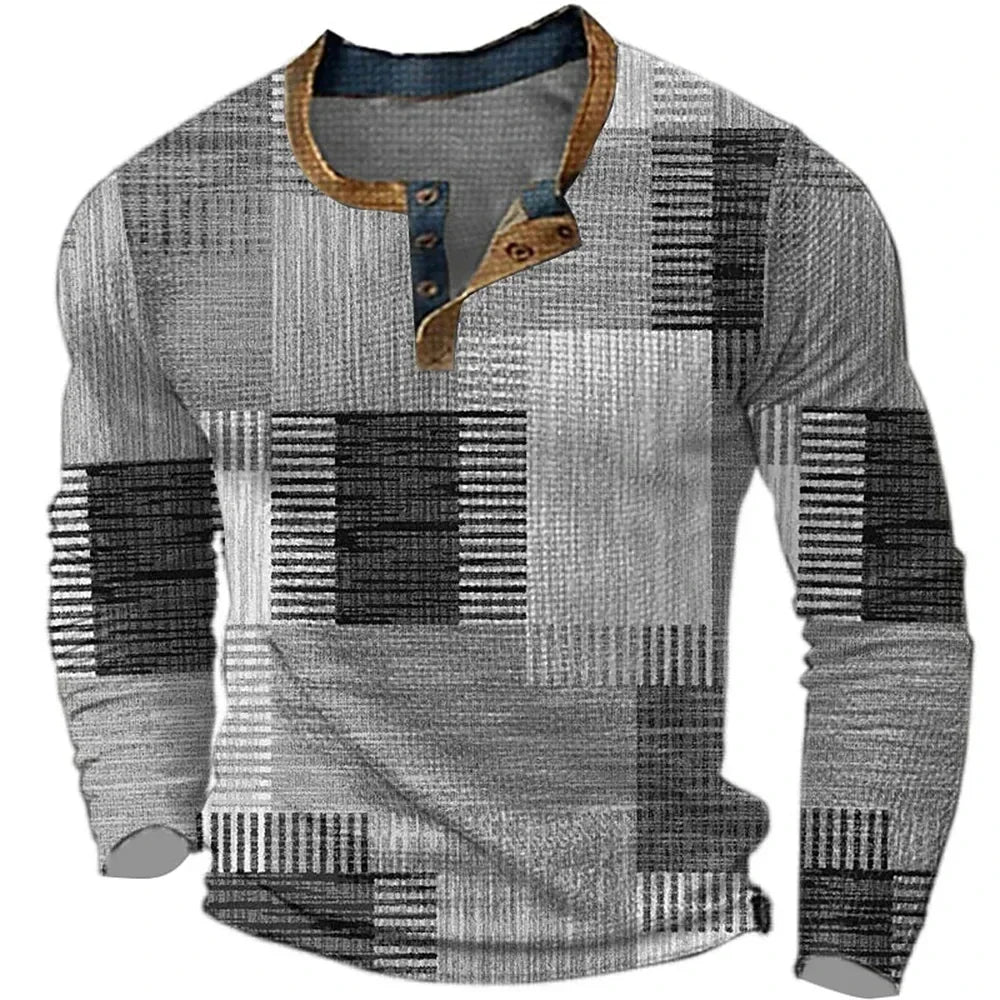 Sverre | Nordic design pullover with patchwork style