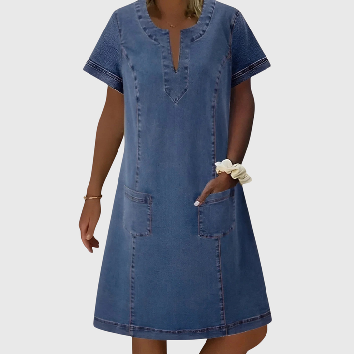 Christine | Elegant Denim Dress