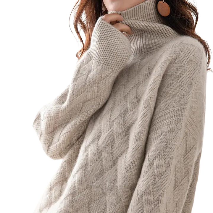 Adelaide | Cable-Knit Roll Neck Jumper