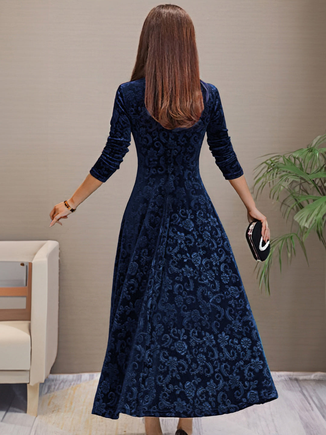 Sandrine | Velvet Elegance Dress for the Festivities