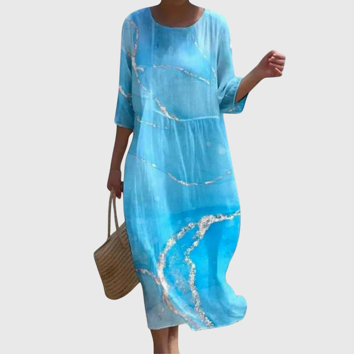 Martine | Elegant Floral Maxi Dress