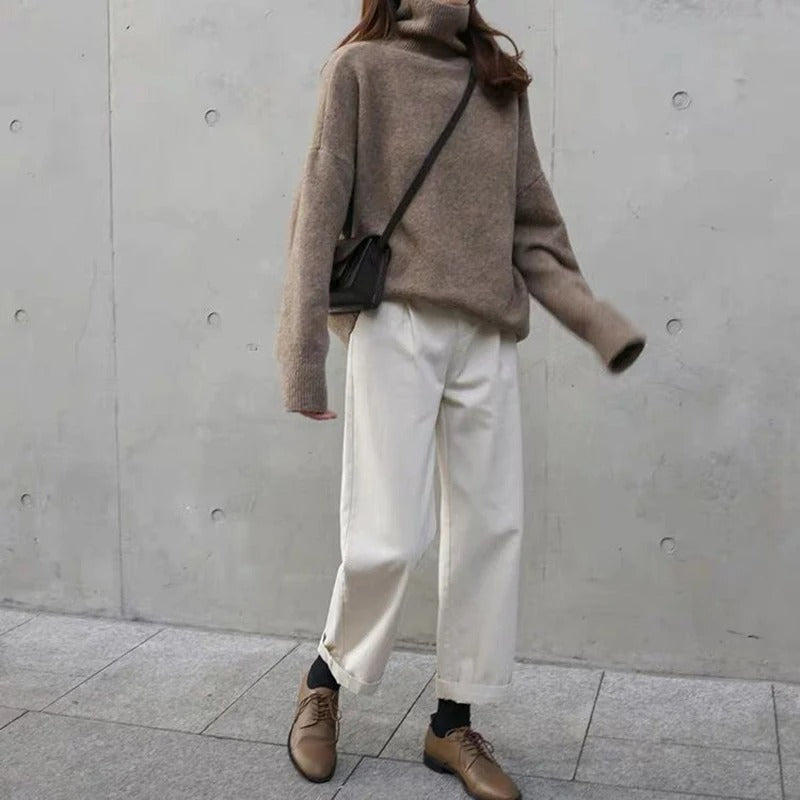 Maude | Oversized Roll Neck Jumper