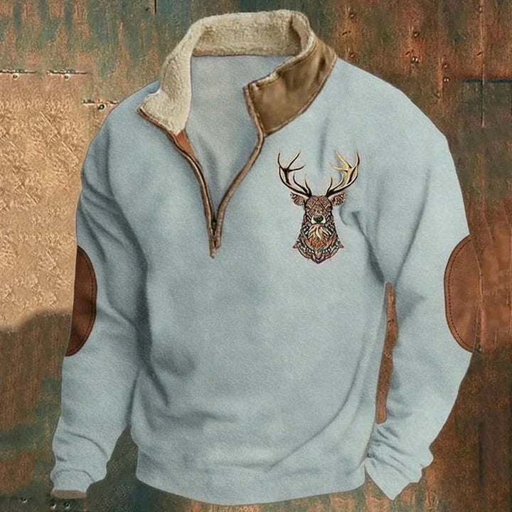 Sander | Zipped Winter Jumper, Soft and Windproof