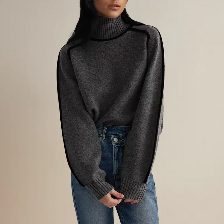 Edith | Roll Neck Cotton-Blend Pullover