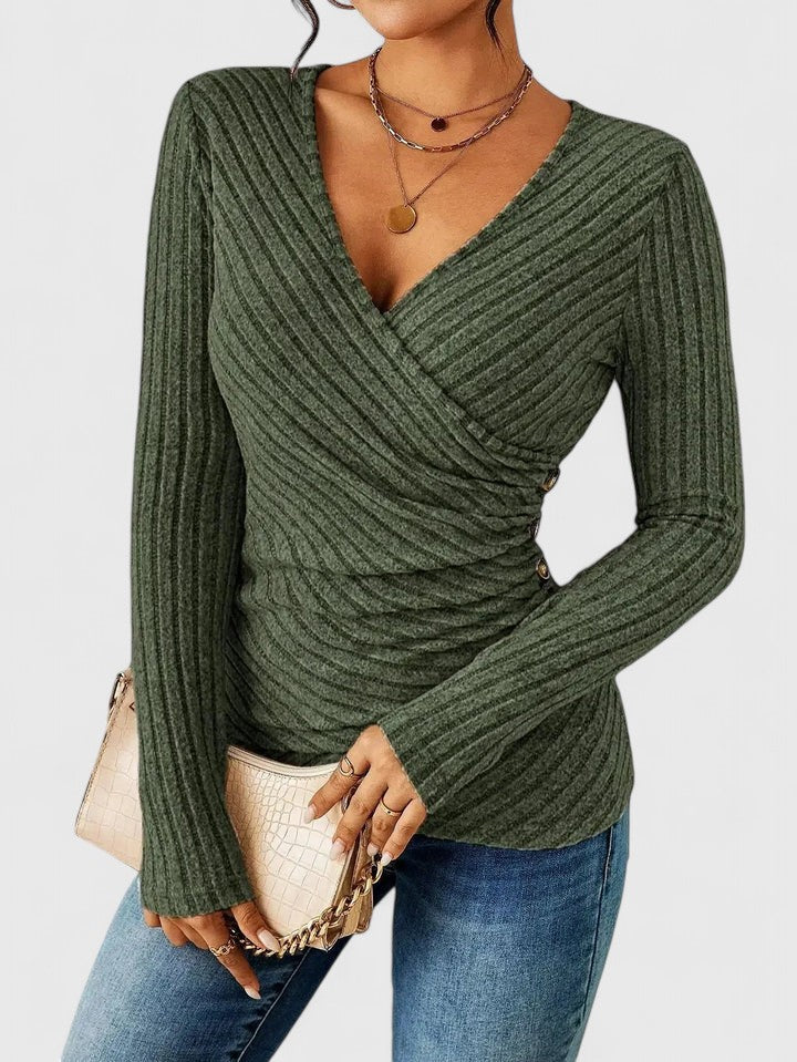 Claire | Elegant Tuck Top