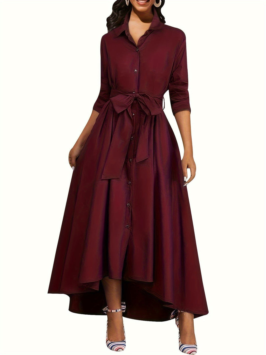 Martine | Perfect Buttoned Maxi Dress for Parties