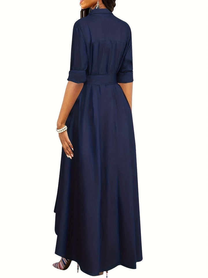 Martine | Perfect Buttoned Maxi Dress for Parties