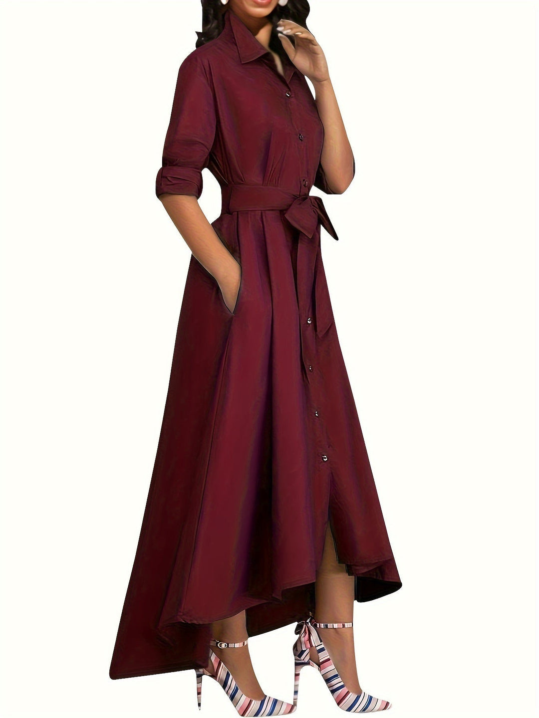 Martine | Perfect Buttoned Maxi Dress for Parties