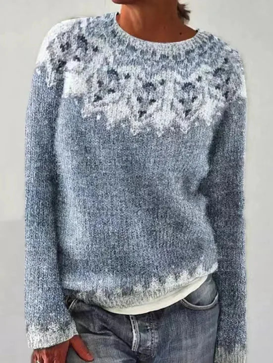 Ethel | Nordic-Patterned Cable Knit Jumper