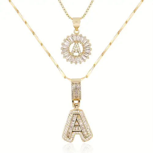 Initial Moissanite Necklace
