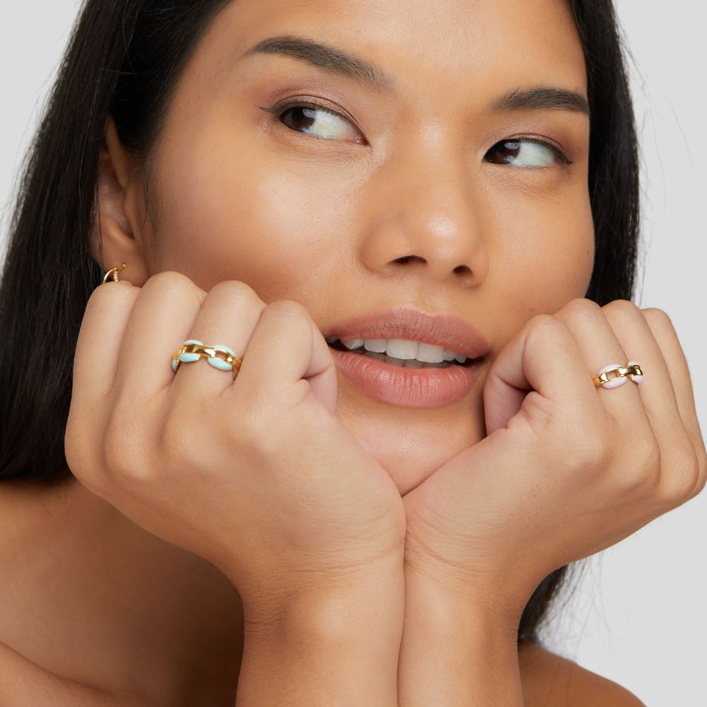 Blue Chain Ring Reya