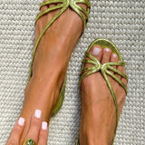 Gabija™ | Elegantiški auksiniai sandalai