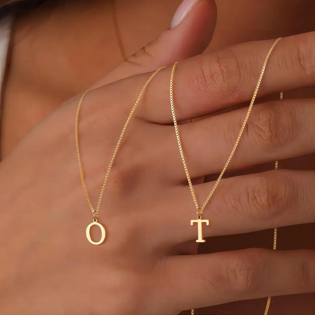 Necklace with Initials of Love Letters
